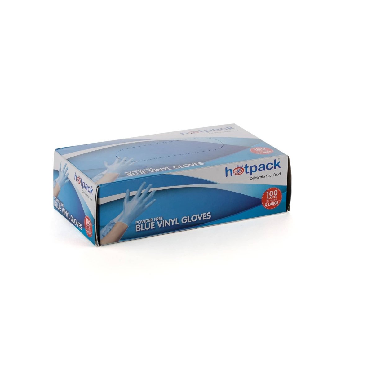 Blue Powder Free Vinyl Gloves - hotpackwebstore.com - Vinyl Gloves