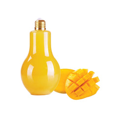 Bulb Shape Plastic Juice Bottle With Silver Cap 400ml 10 Pieces - hotpackwebstore.com - Juice Bottles