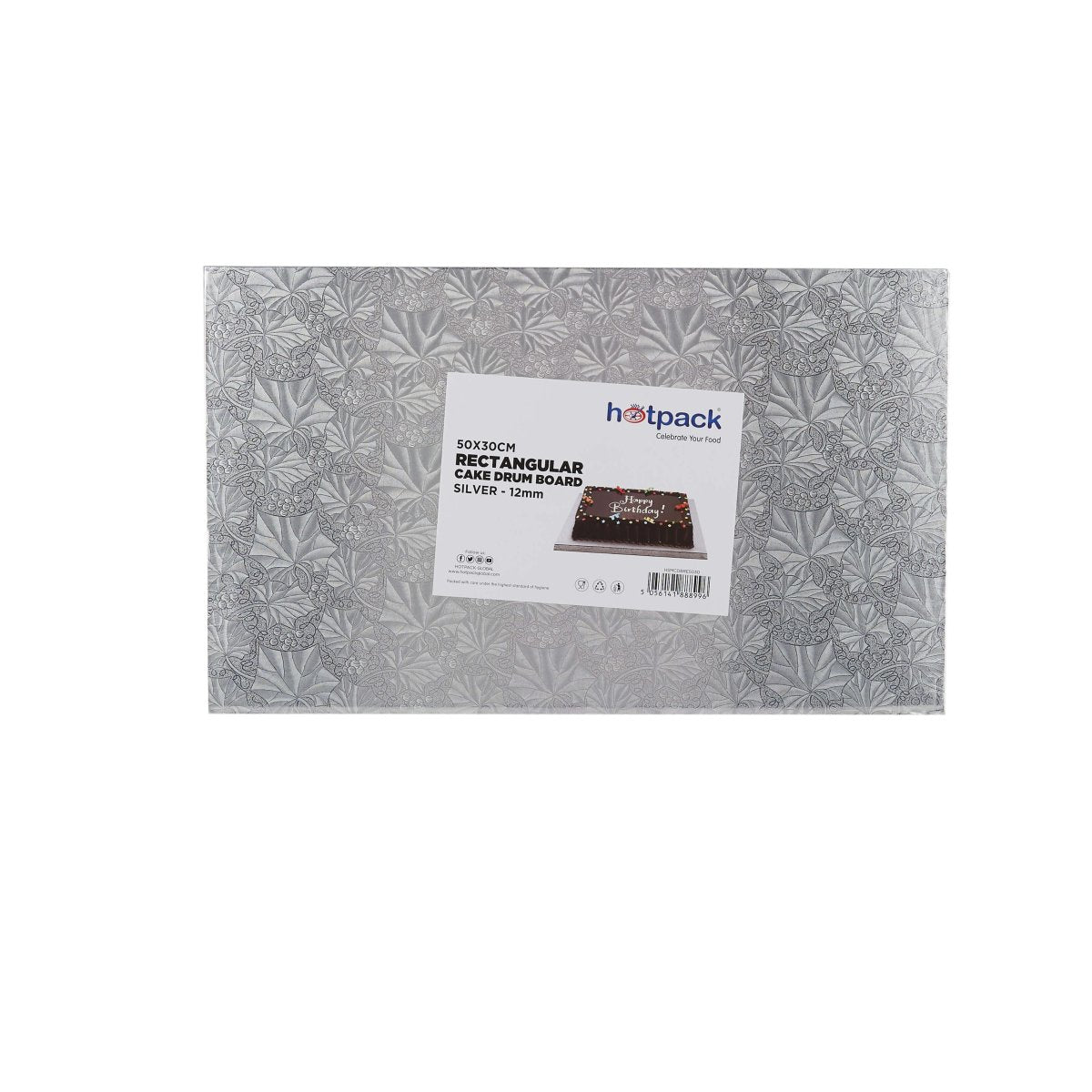 Cake Drum Board Rectangle Silver - hotpackwebstore.com - Baking & Decoration