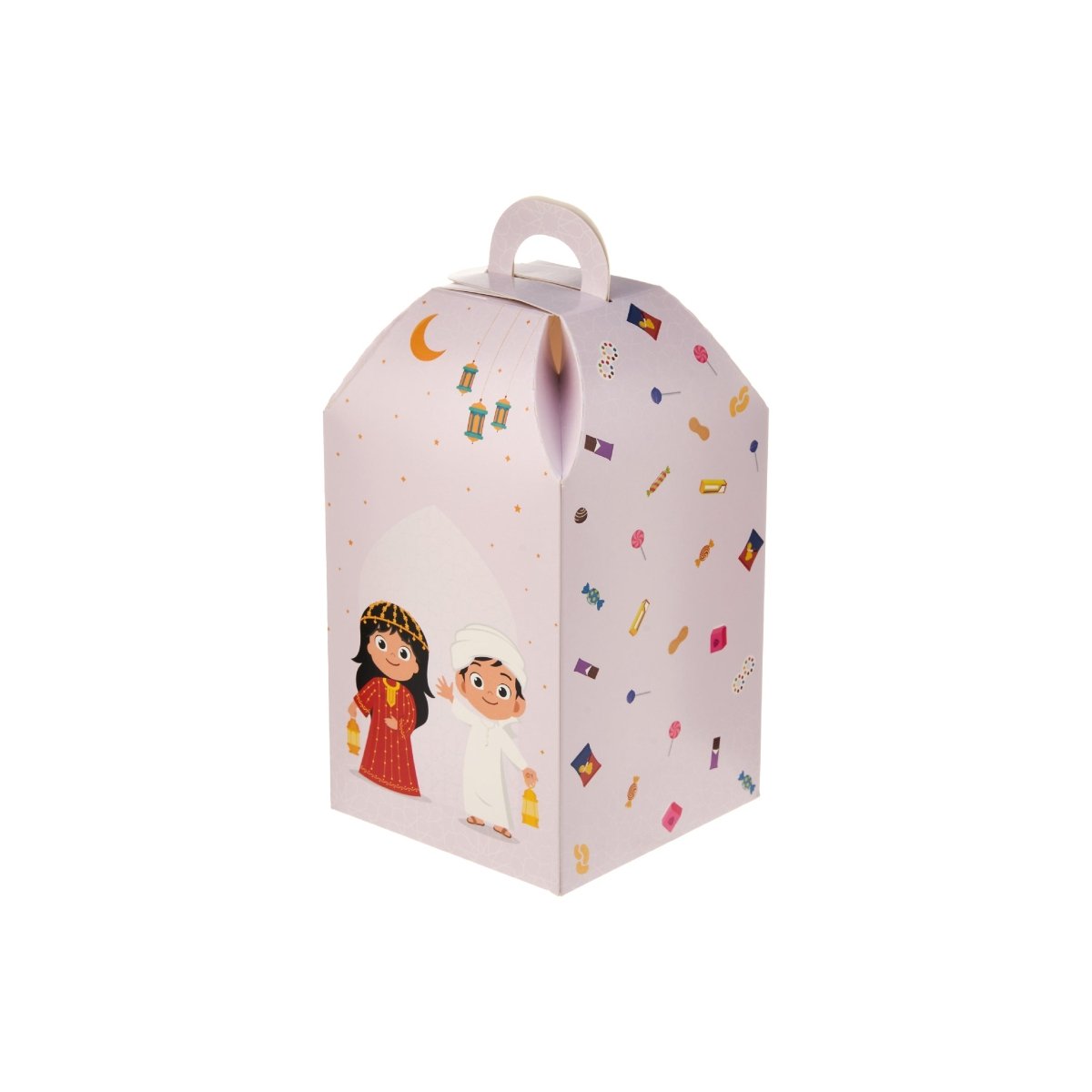 Ramadan Theme Printed Kids Lantern Gift Box With Window - hotpackwebstore.com