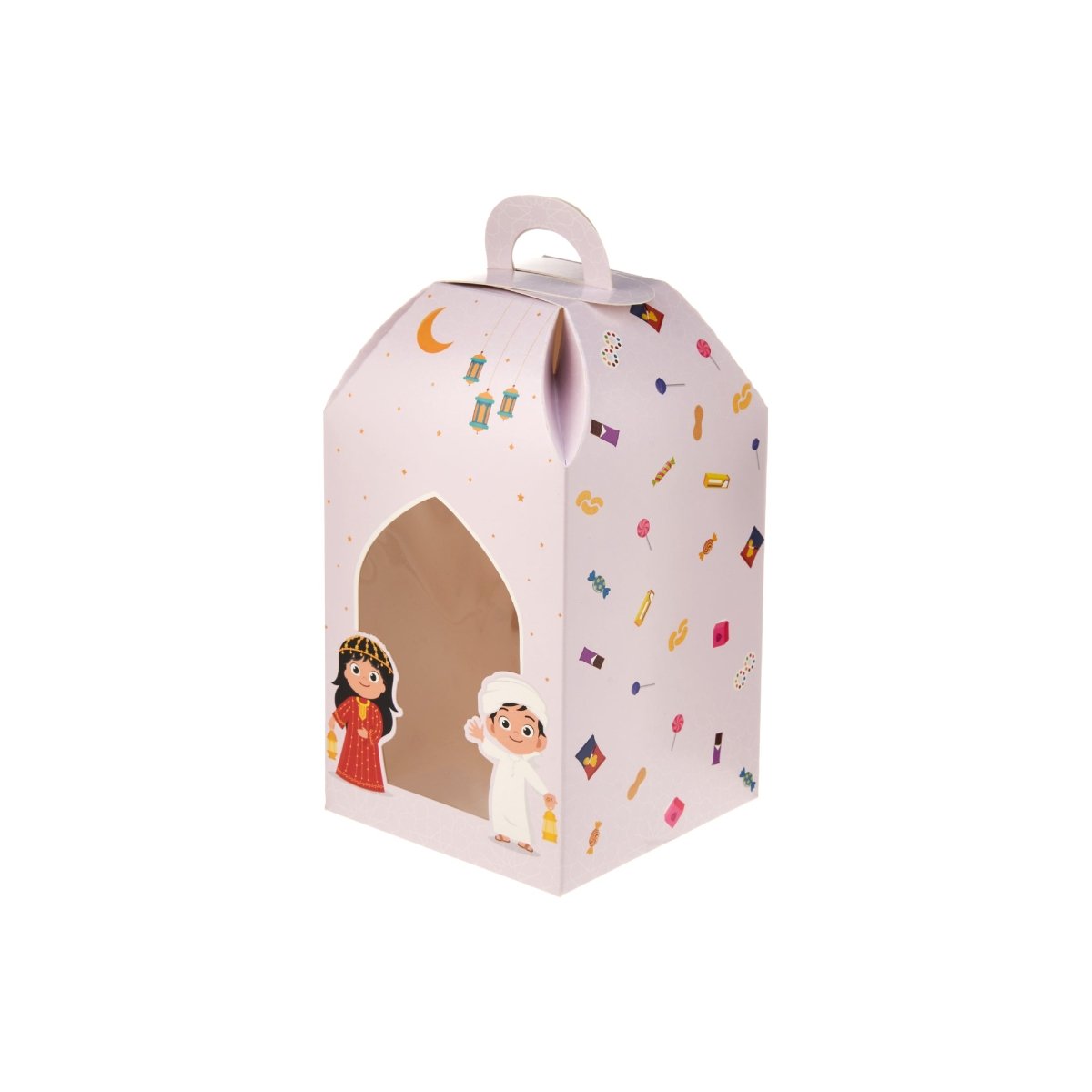 Ramadan Theme Printed Kids Lantern Gift Box With Window - hotpackwebstore.com
