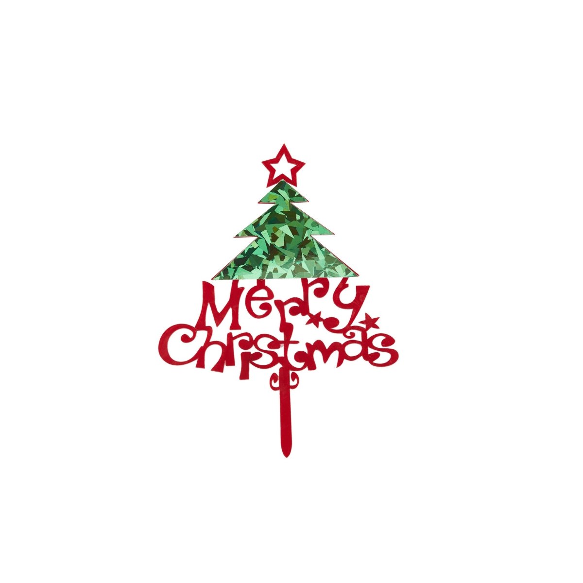 Christmas Cake Topper 1 Piece - hotpackwebstore.com - Baking & Decoration