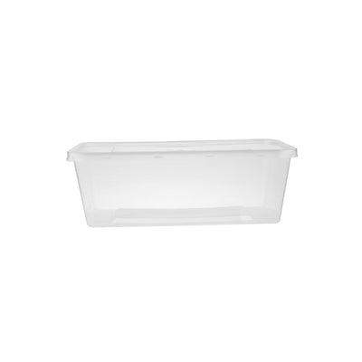 Clear Rectangle Microwave Container - hotpackwebstore.com - Microwavable Containers