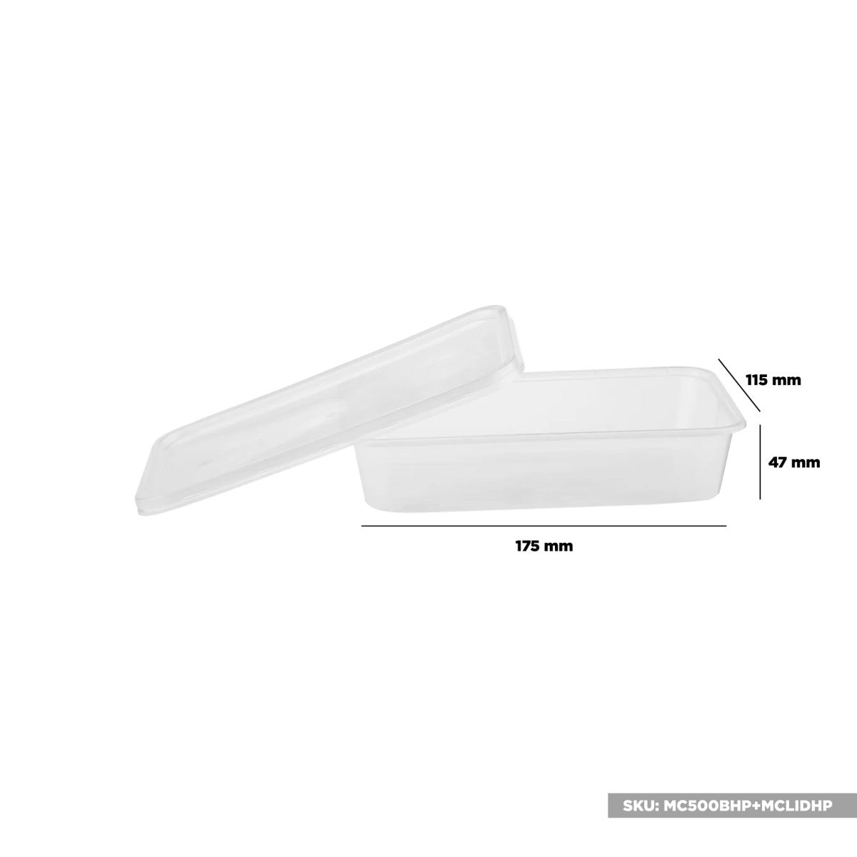 Clear Rectangle Microwave Container - hotpackwebstore.com - Microwavable Containers