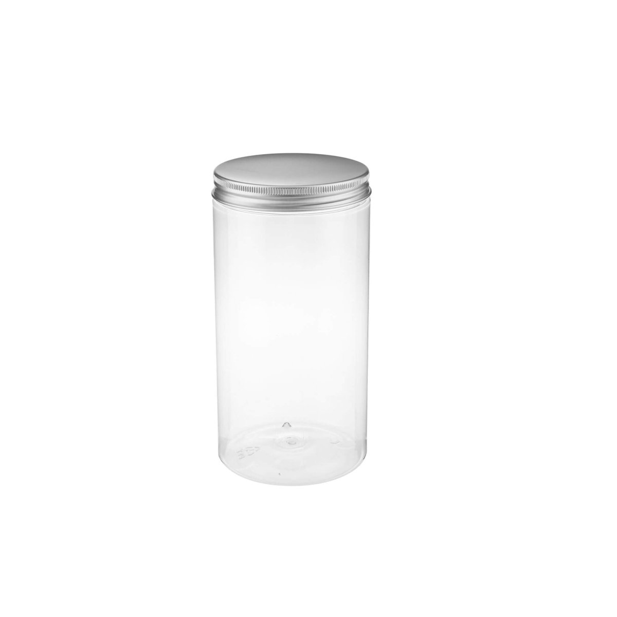 Cookie Plastic Jar with Silver Lid - hotpackwebstore.com - Cookies Bottles