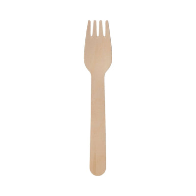 Disposable Wooden Fork - hotpackwebstore.com - Wooden Cutlery