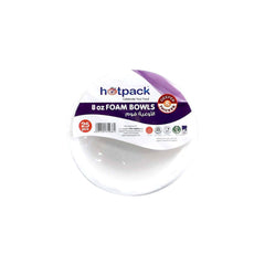 Foam Bowl 8 Oz - hotpackwebstore.com - Foam Bowls