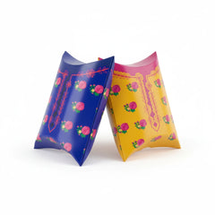 Haq Al Laila Pillow Pouch (Blue & Yellow)