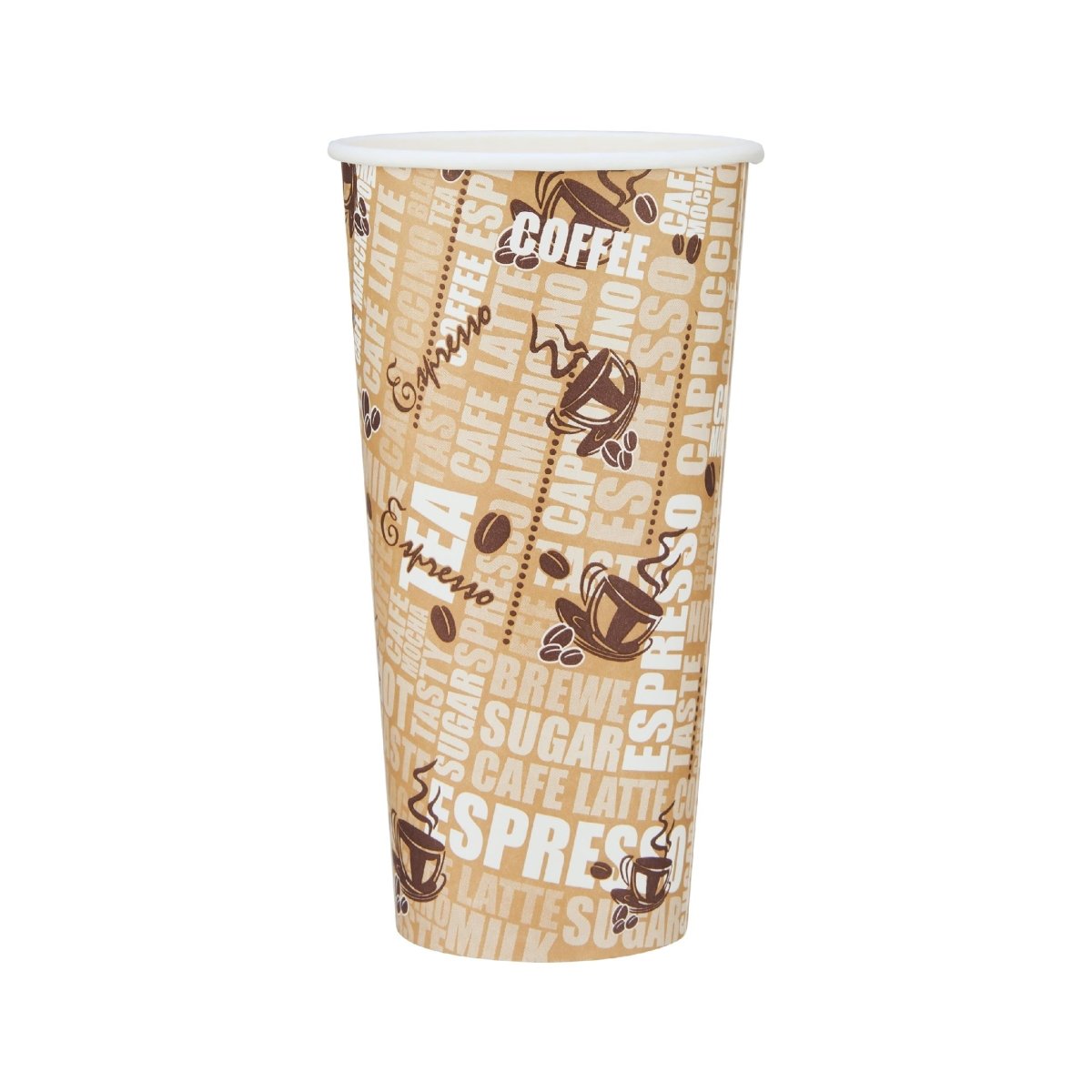 Heavy Duty Printed Single Wall Paper Cups - hotpackwebstore.com