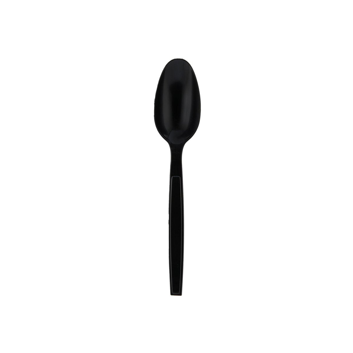 Heavy Duty Spoon Black Plastic Individually Wrap 500 Pieces - hotpackwebstore.com - Plastic Cutleries