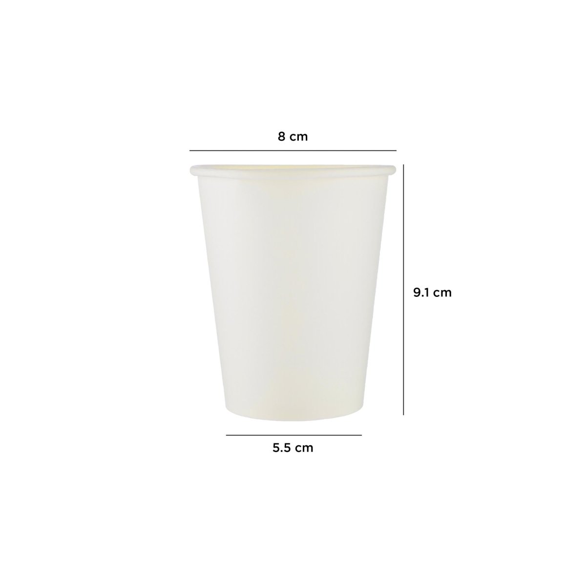 Heavy Duty White Single Wall Paper Cups - hotpackwebstore.com - Single Wall Paper Cups