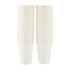 Heavy Duty White Single Wall Paper Cups - hotpackwebstore.com - Single Wall Paper Cups