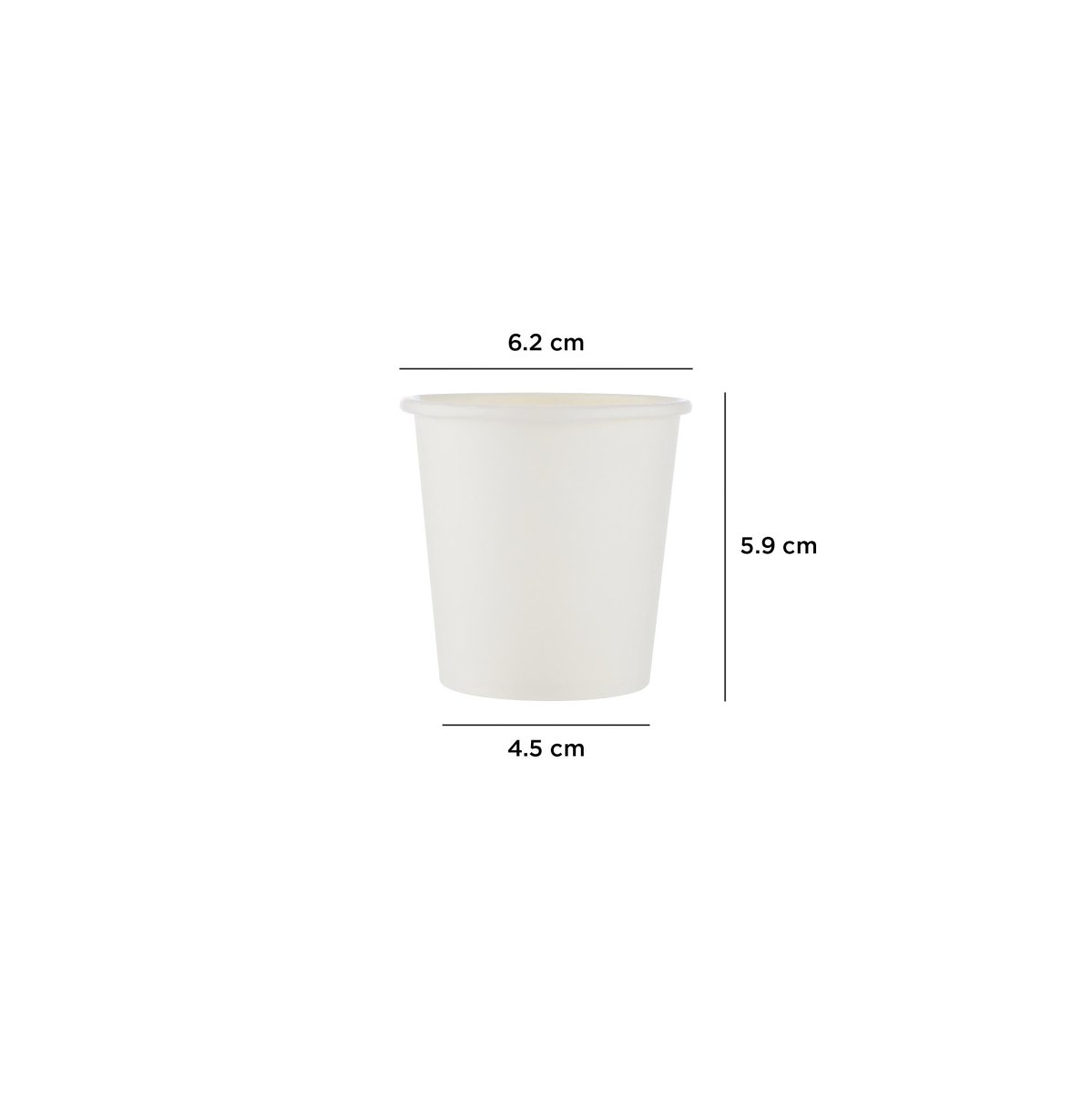 Heavy Duty White Single Wall Paper Cups - hotpackwebstore.com - Single Wall Paper Cups