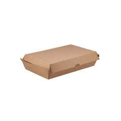 Kraft Flute Family Pack 290X170X80 mm 100 Pieces - hotpackwebstore.com - Kraft Tray