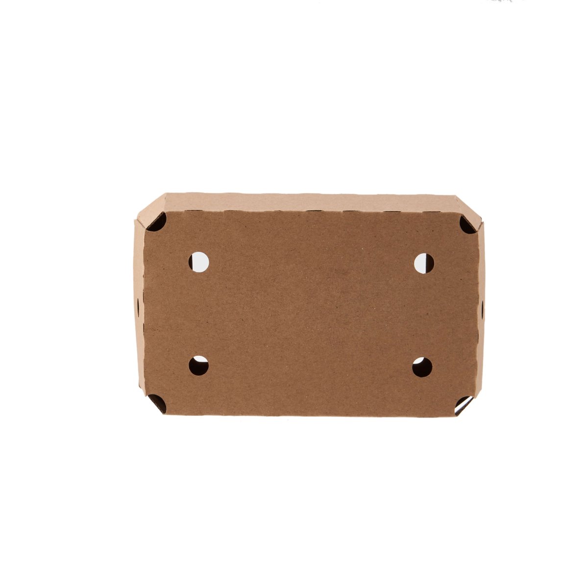 Kraft Flute Punnet Container With Window - hotpackwebstore.com - Punnet Container