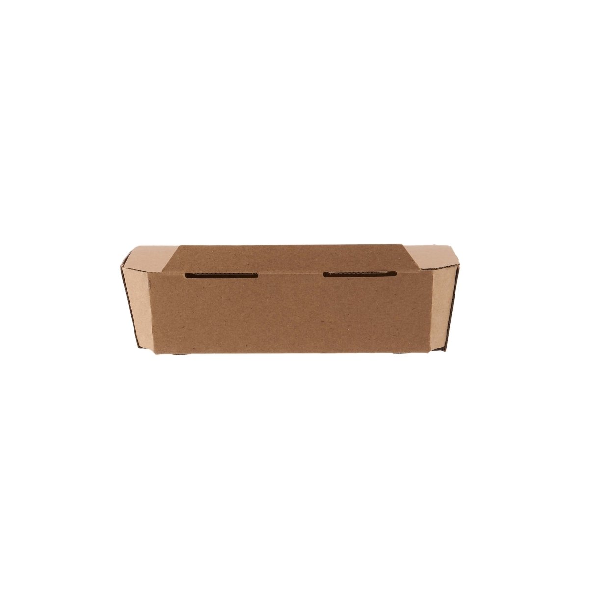 Kraft Flute Punnet Container With Window - hotpackwebstore.com - Punnet Container