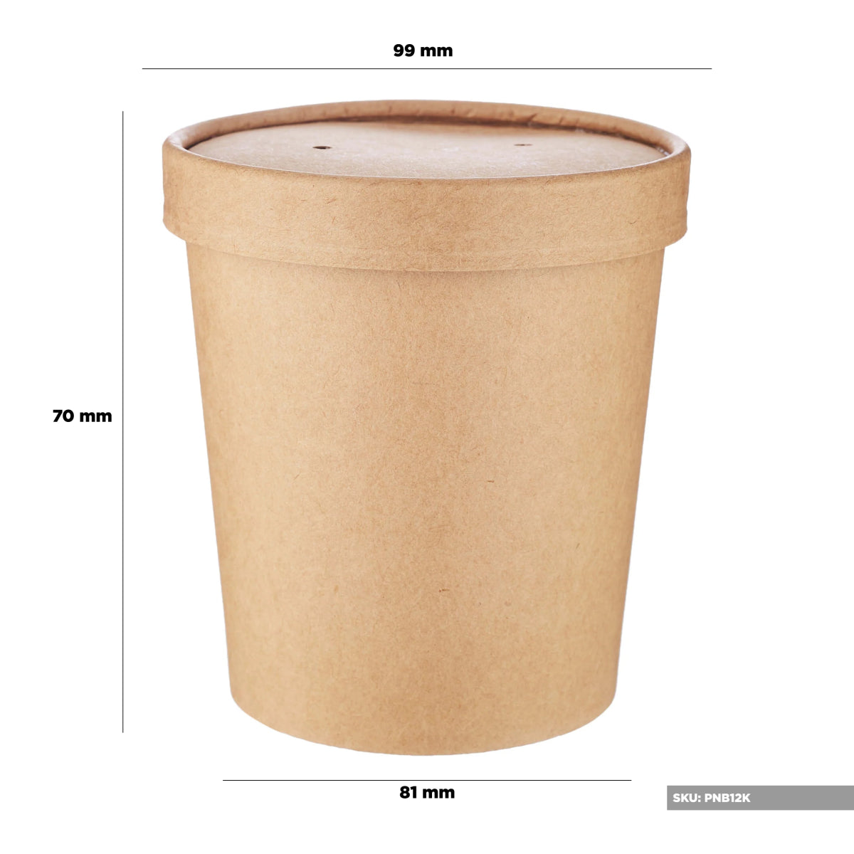 Kraft Paper Noodle Bowl with Kraft Lid - hotpackwebstore.com - Noodle Bowls