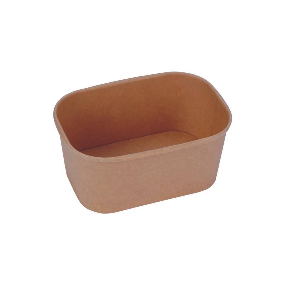 Kraft Rectangular Container 300 Pieces - hotpackwebstore.com - Salad Boxes