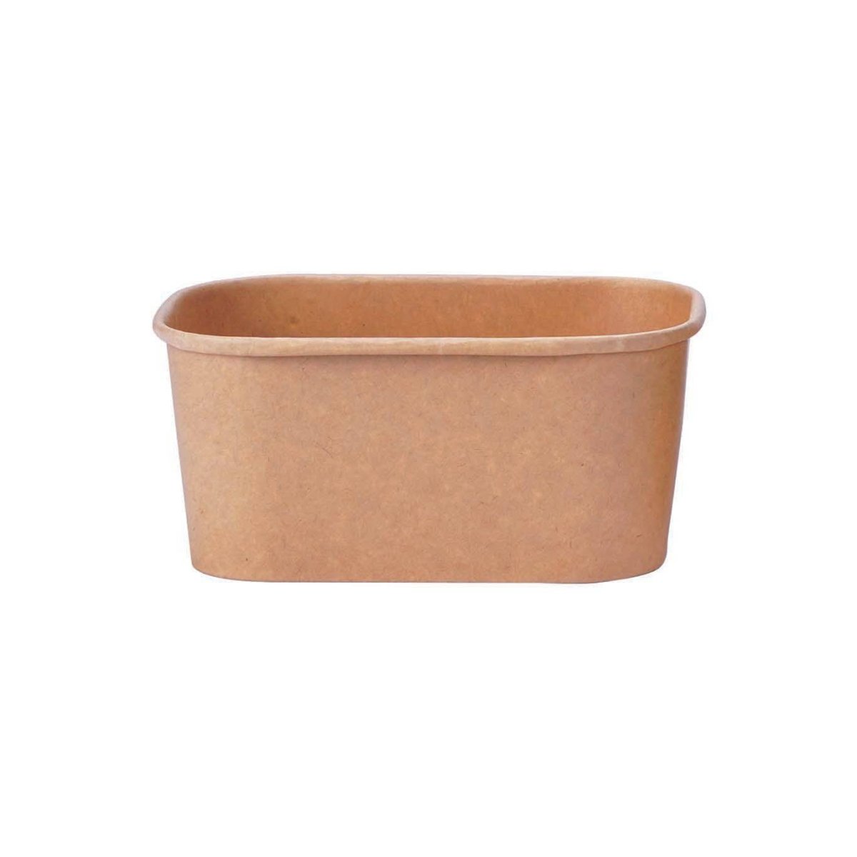 Kraft Rectangular Container 300 Pieces - hotpackwebstore.com - Salad Boxes