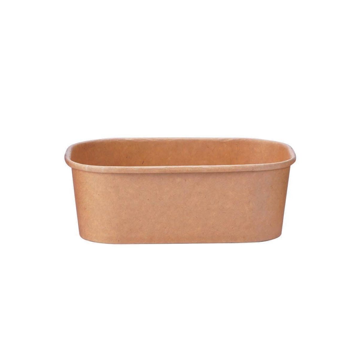 Kraft Rectangular Container 300 Pieces - hotpackwebstore.com - Salad Boxes