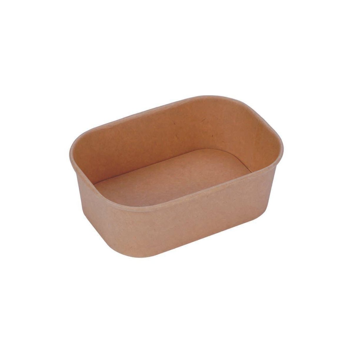 Kraft Rectangular Container 300 Pieces - hotpackwebstore.com - Salad Boxes
