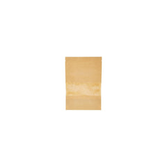 Kraft Resealable Paper Bag With Window 50 Pieces - hotpackwebstore.com - Paper Bags