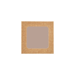 Kraft Square Salad Box with Window 250 Pieces - hotpackwebstore.com - Salad Boxes