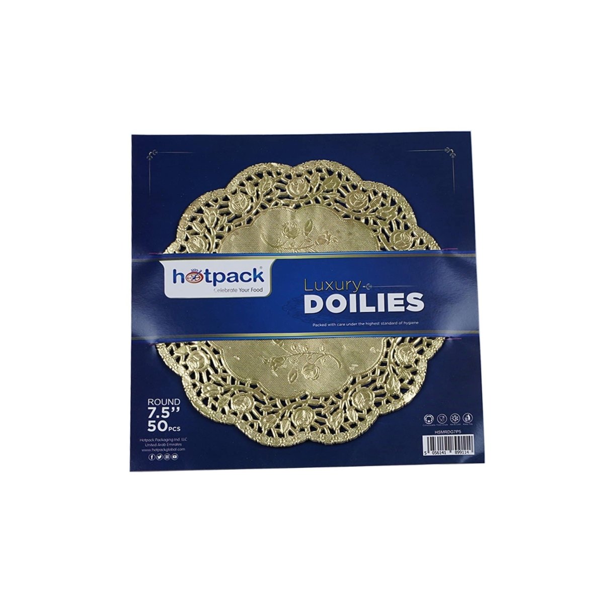 Luxury Round Doilies Paper 7.5 50 Pieces - hotpackwebstore.com - Paper Doilies