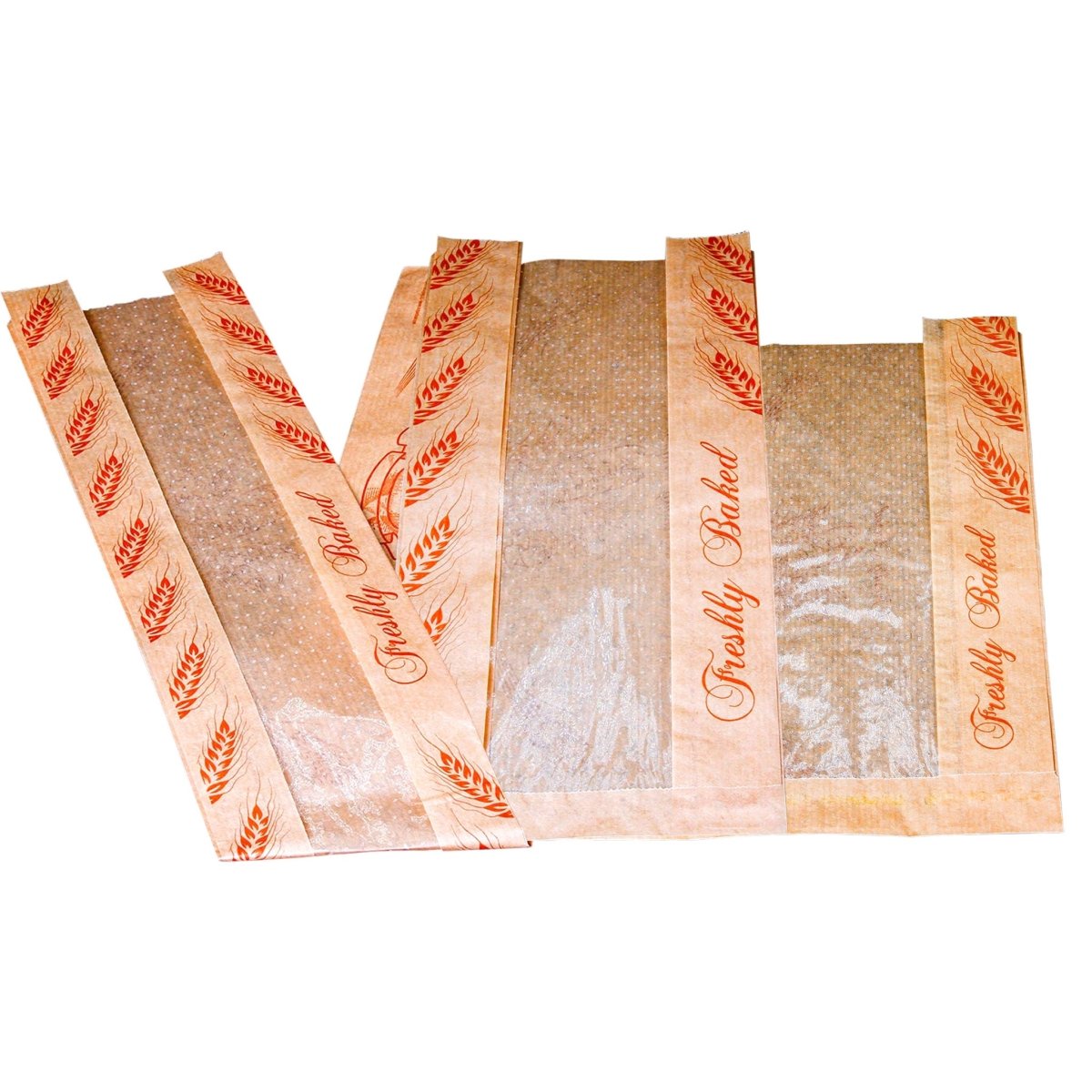 Paper Bread Bag With Window 1000 Pieces - hotpackwebstore.com - Windowed Paper Bags