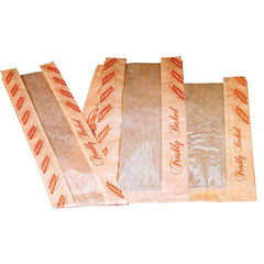 Paper Bread Bag With Window 1000 Pieces - hotpackwebstore.com - Windowed Paper Bags