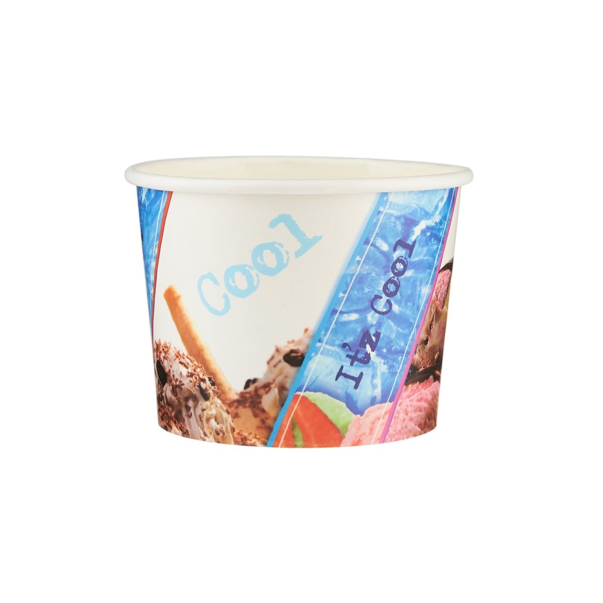 Paper Ice Cream Cup Printed - hotpackwebstore.com - Ice Cream Bowls