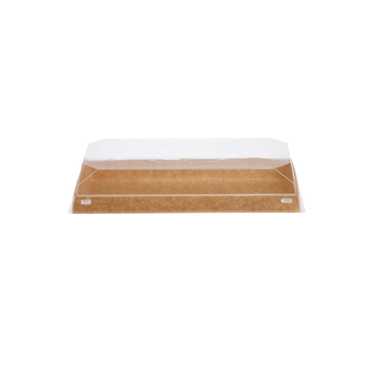Paper Sushi Containers With Clear Lid - hotpackwebstore.com - Kraft Sushi Containers