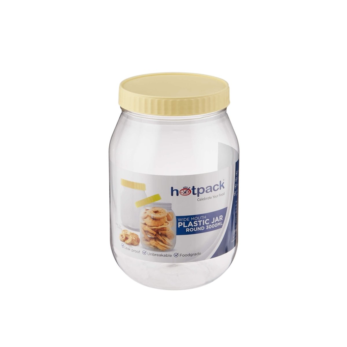 Plastic Storage Jar With Lid - hotpackwebstore.com - Plastic Bottles
