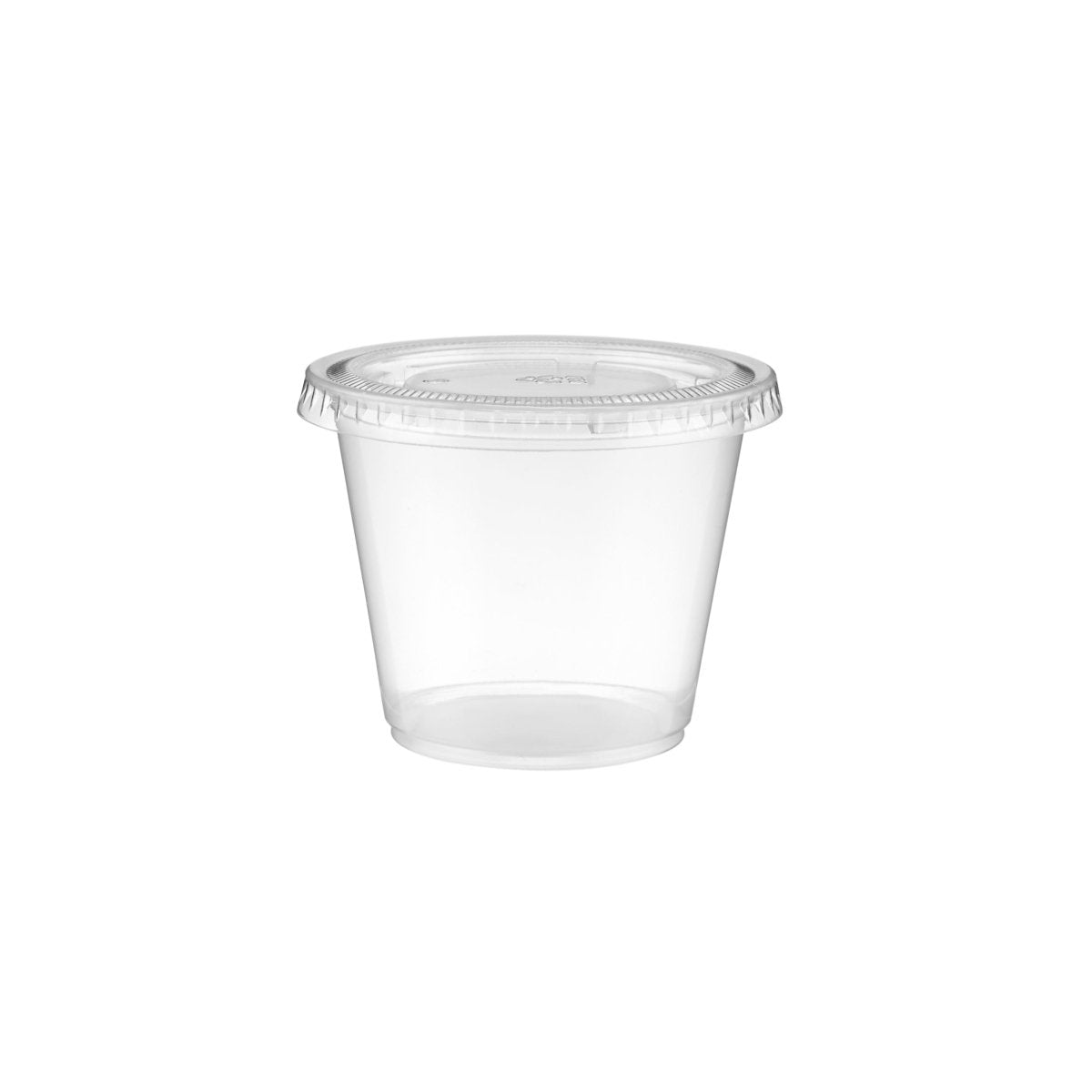 PP Clear Portion Cup with Lid - hotpackwebstore.com - Plastic Products