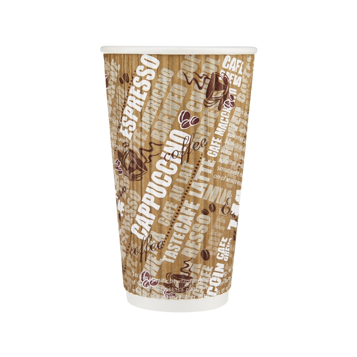 Printed Ripple Paper Cups - hotpackwebstore.com
