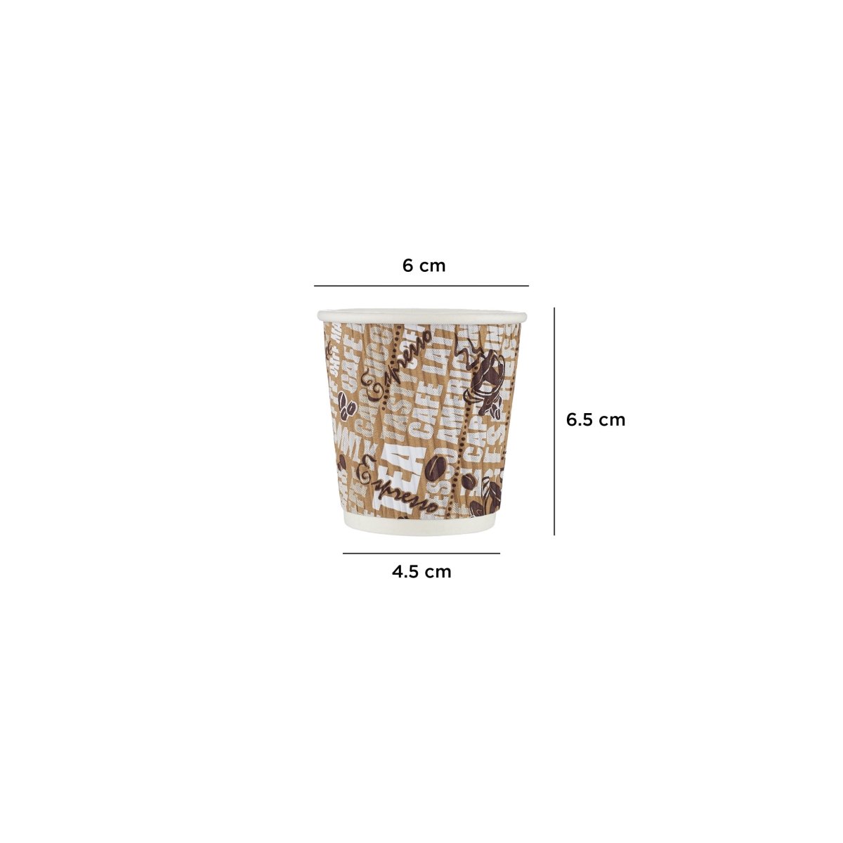 Printed Ripple Paper Cups - hotpackwebstore.com - Ripple Paper Cups