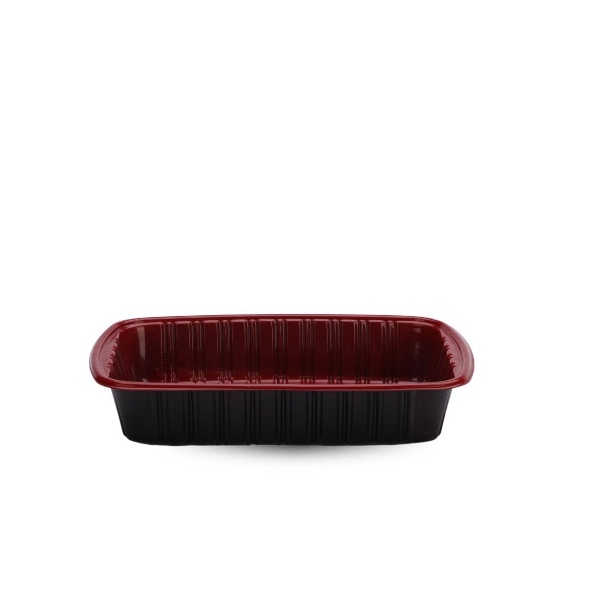 Red & Black 750 ml PP Container With Lid 5 pieces - hotpackwebstore.com - Red And Black Base Containers