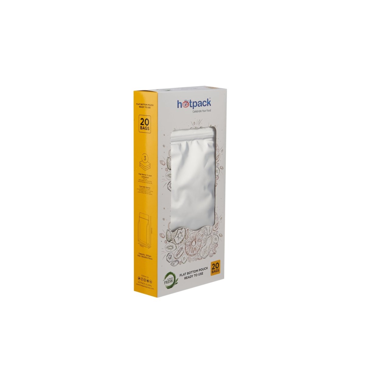 Resealable Foil Stand Up Pouch - hotpackwebstore.com - Coffee Pouch