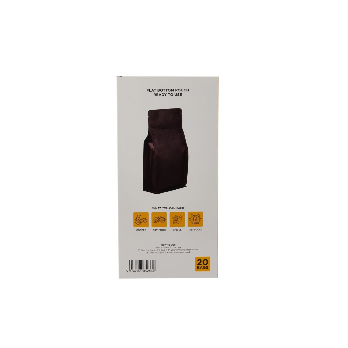 Resealable Foil Stand Up Pouch - hotpackwebstore.com - Coffee Pouch