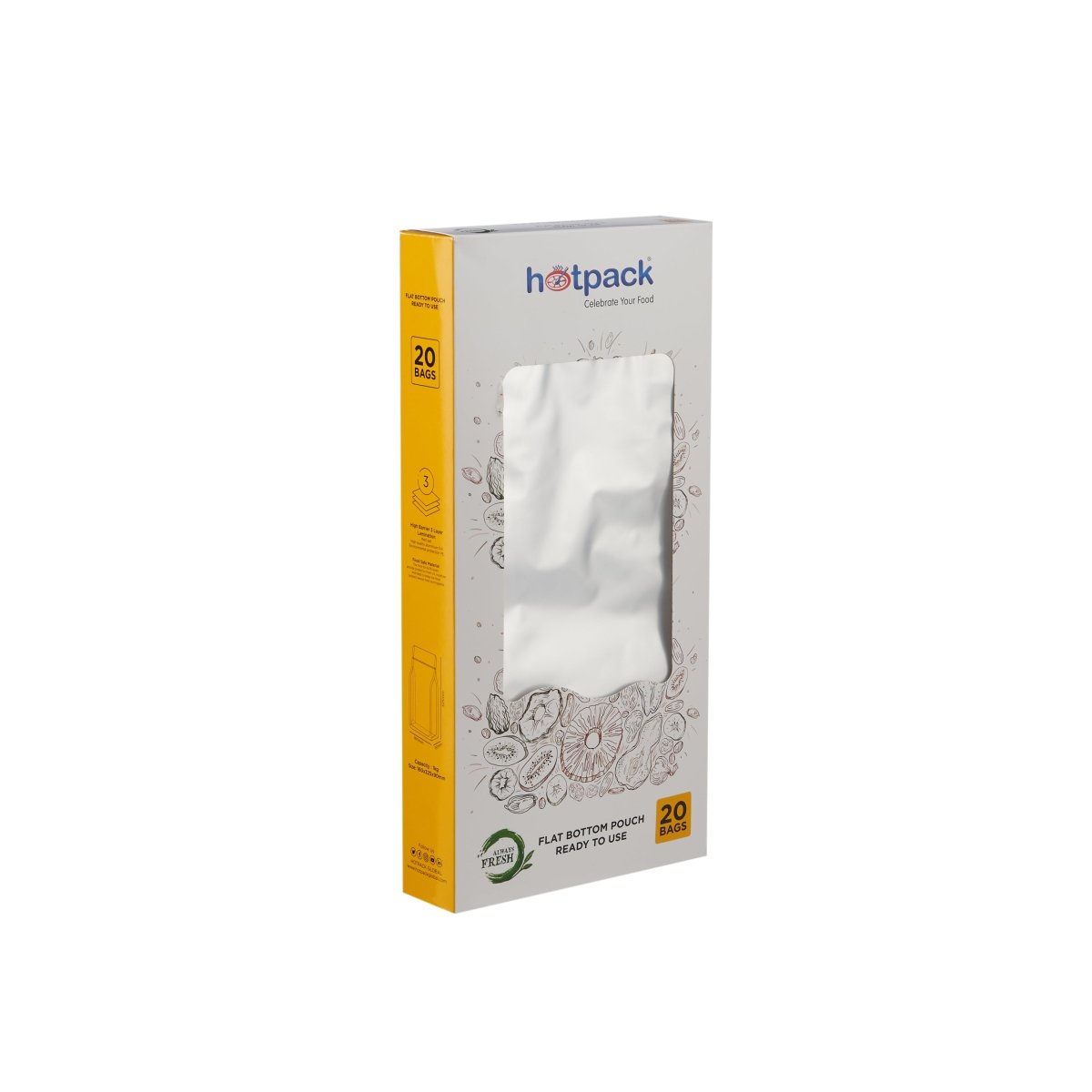 Resealable Foil Stand Up Pouch - hotpackwebstore.com - Coffee Pouch