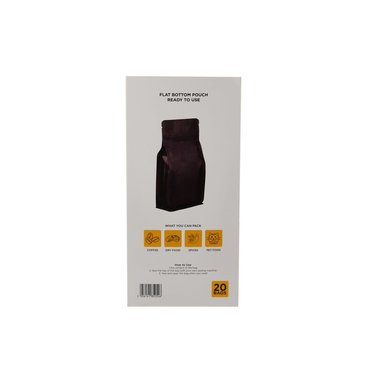 Resealable Foil Stand Up Pouch - hotpackwebstore.com - Coffee Pouch