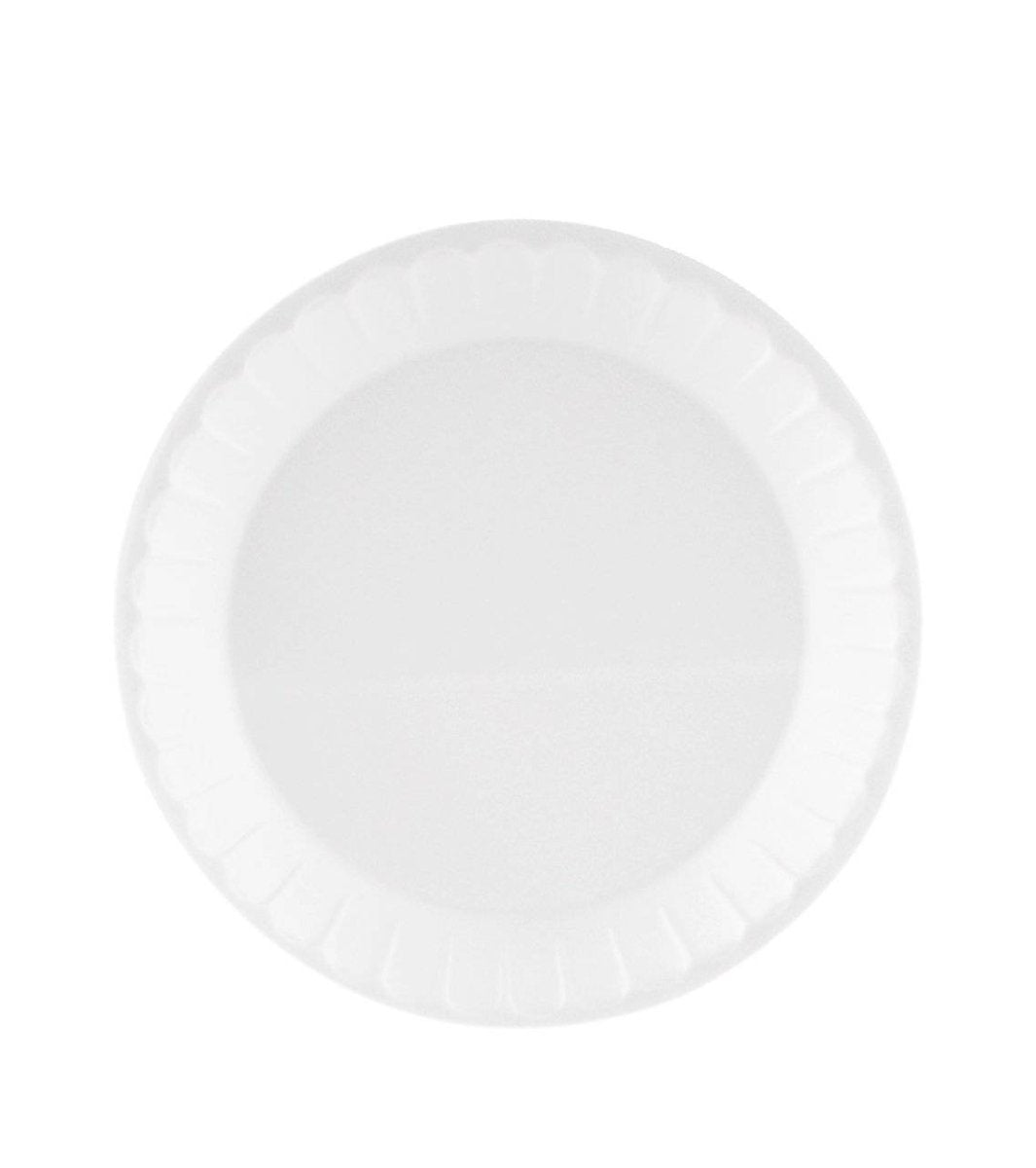 Round Foam Plate 10 Inch Buy One Get One Free 25 Pieces x 2 Packets - hotpackwebstore.com - Foam Plates