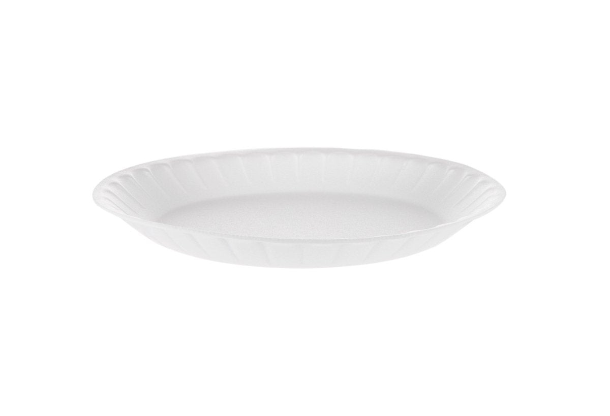 Round Foam Plate 10 Inch Buy One Get One Free 25 Pieces x 2 Packets - hotpackwebstore.com - Foam Plates