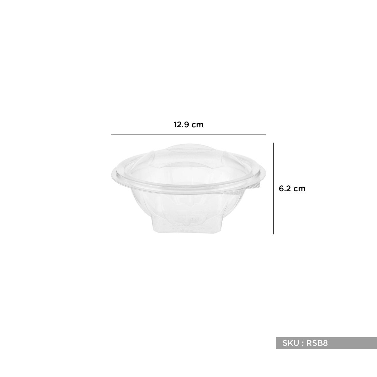 Round Hinged Salad Bowl - hotpackwebstore.com - Hinged Salad Bowls