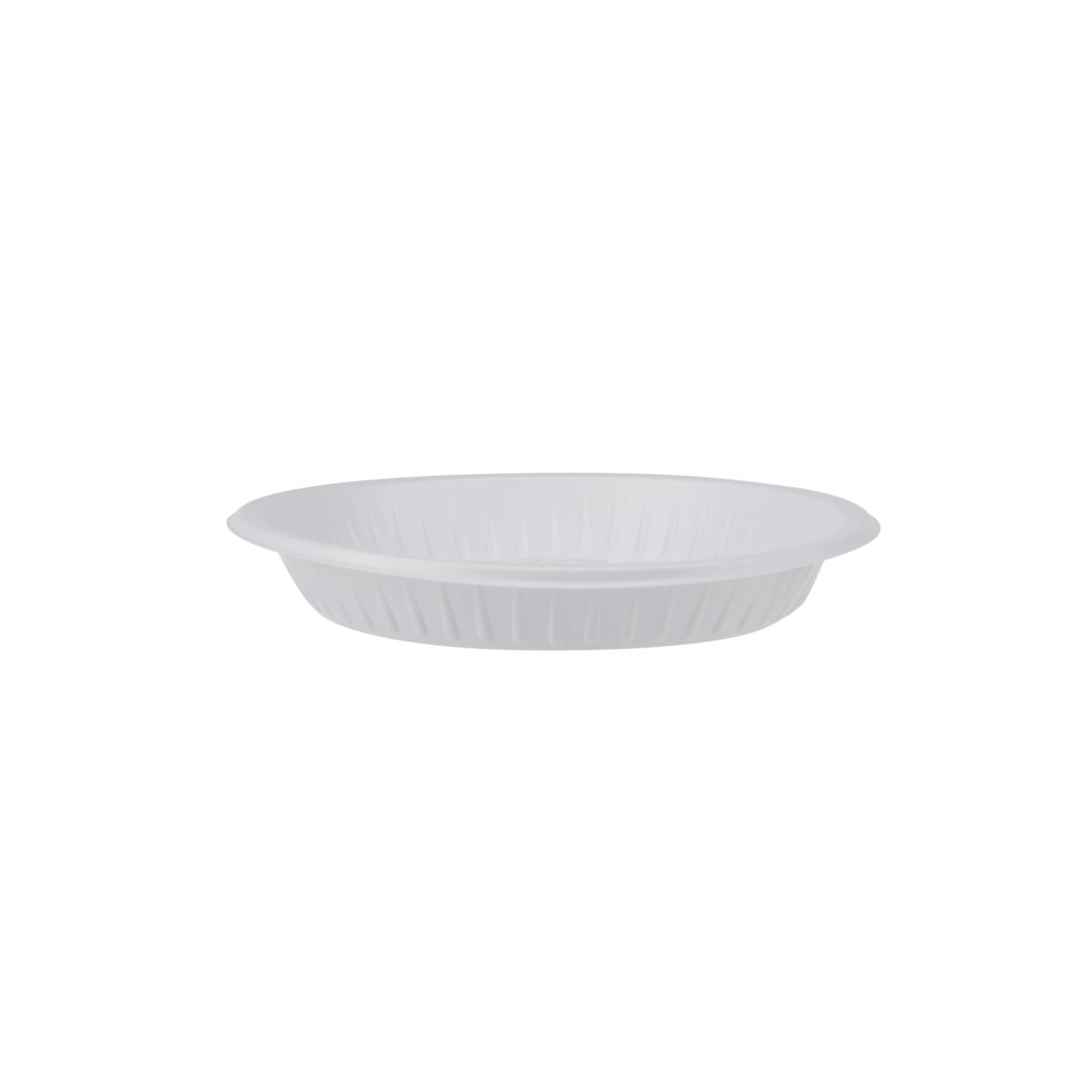 Round Plastic Plate White - hotpackwebstore.com - Plastic Plates