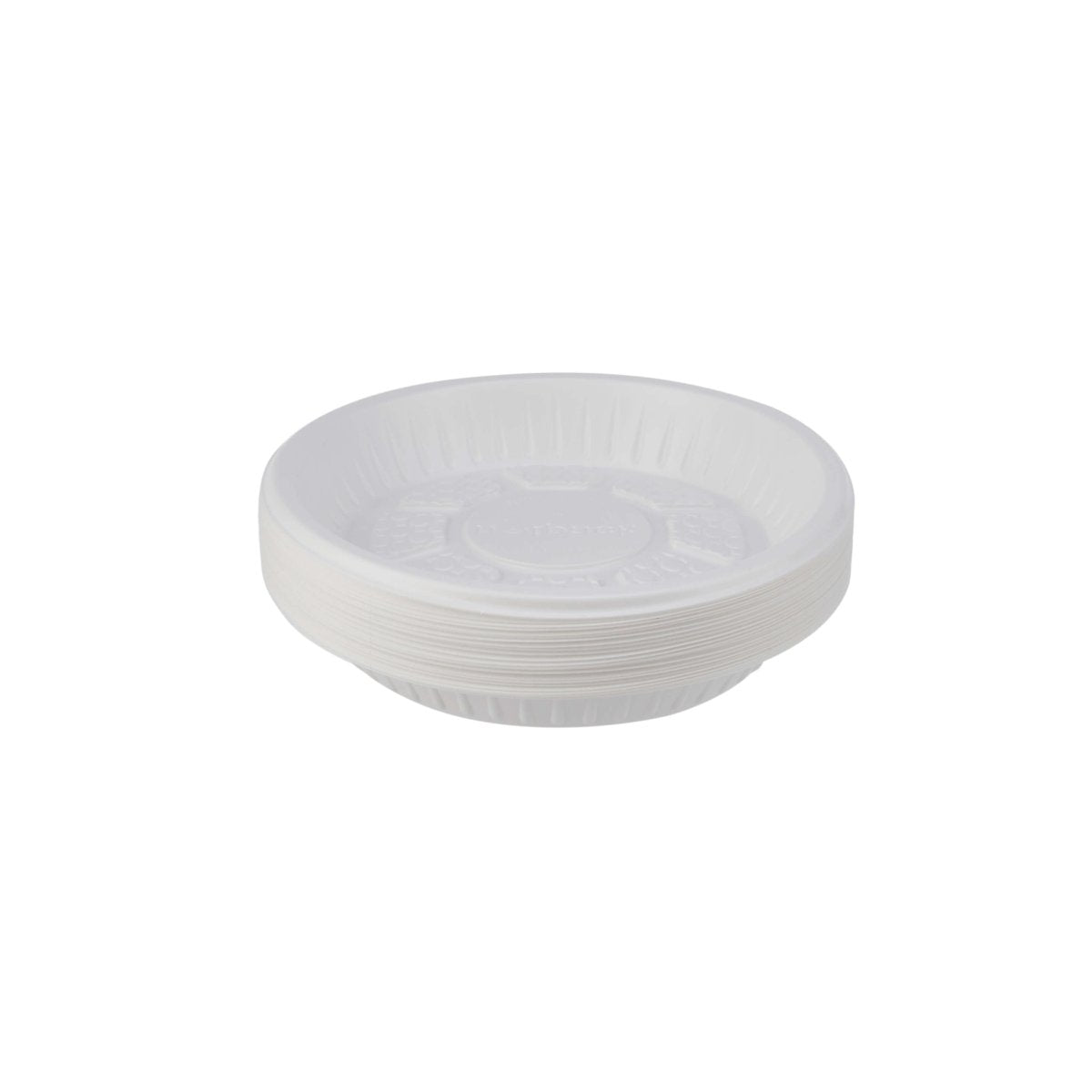 Round Plastic Plate White - hotpackwebstore.com - Plastic Plates