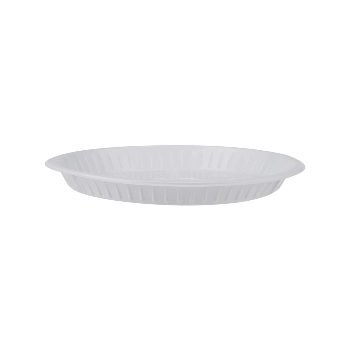 Round Plastic Plate White - hotpackwebstore.com - Plastic Plates