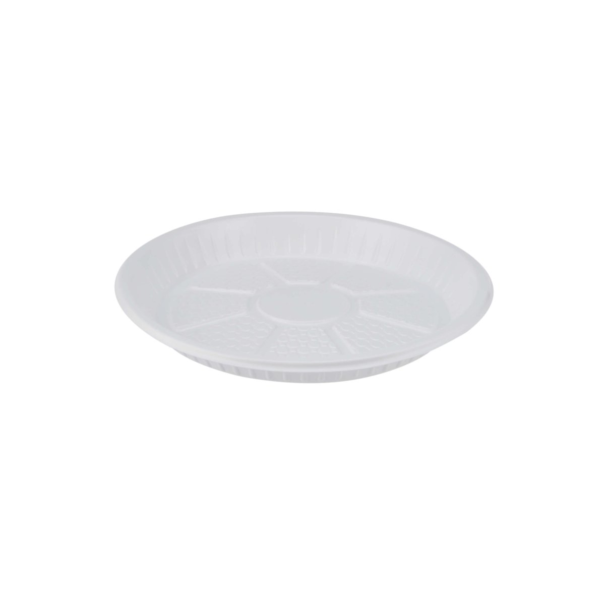Round Plastic Plate White - hotpackwebstore.com - Plastic Plates