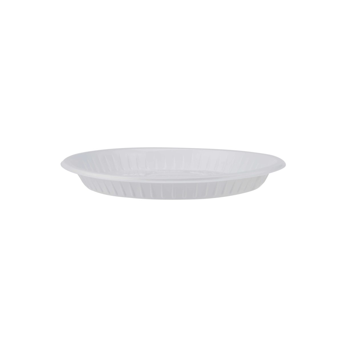 Round Plastic Plate White - hotpackwebstore.com - Plastic Plates