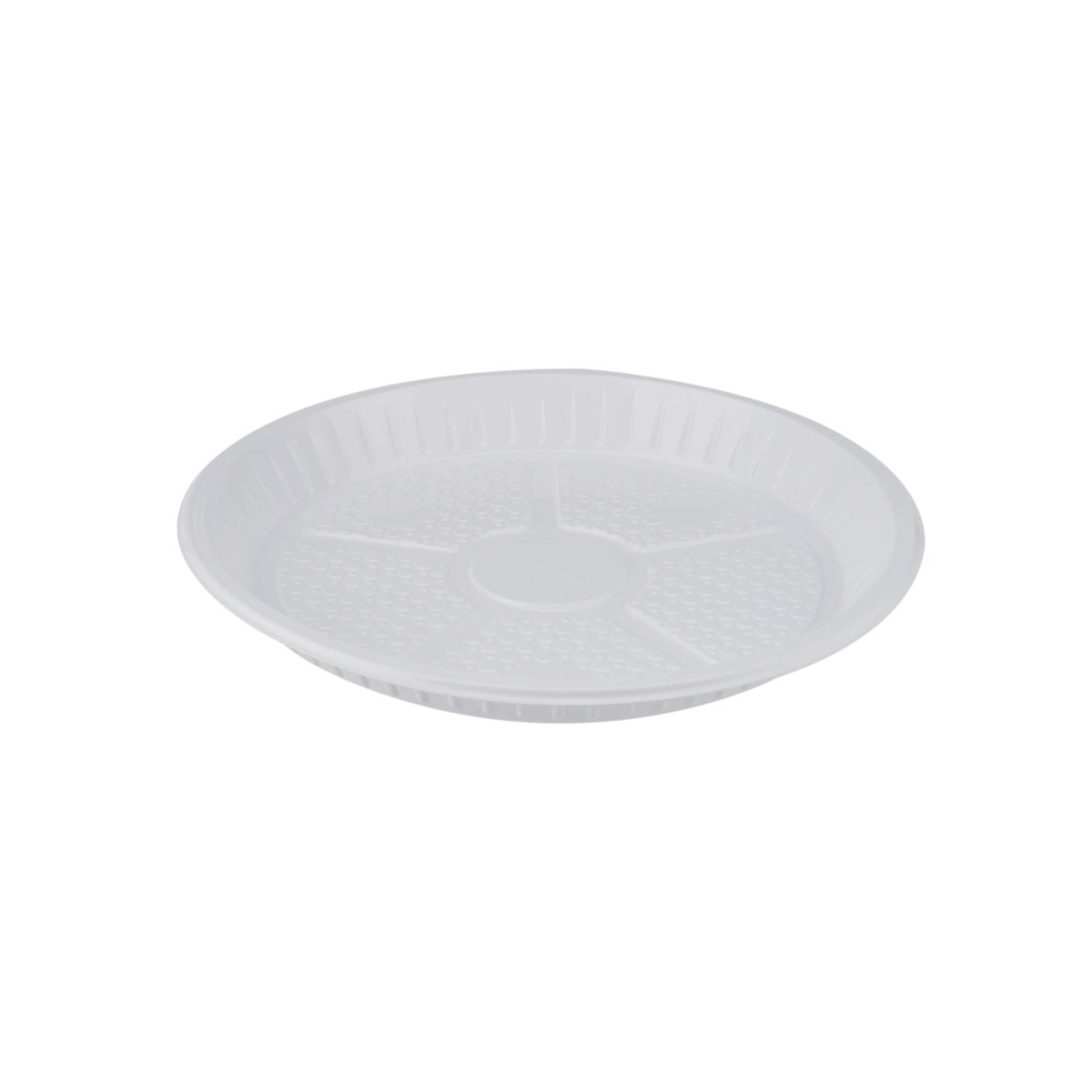 Round Plastic Plate White - hotpackwebstore.com - Plastic Plates